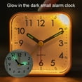thumbnail image 4 of Small Battery Operated Analog Alarm Clock Silent Non Ticking, 4 of 5