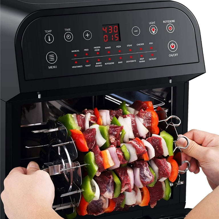 Free Shipping GoWISE 12.7 Quart Electric 15 in 1 Programmable Air Fryer and Oven Combo Black Walmart Walmart