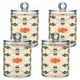 thumbnail image 7 of Ryvnso 2 Pack Qtip Holder Organizer Flower Bohemia Pattern Bathroom Cotton Swabs Cans Storage Canister, 7 of 7