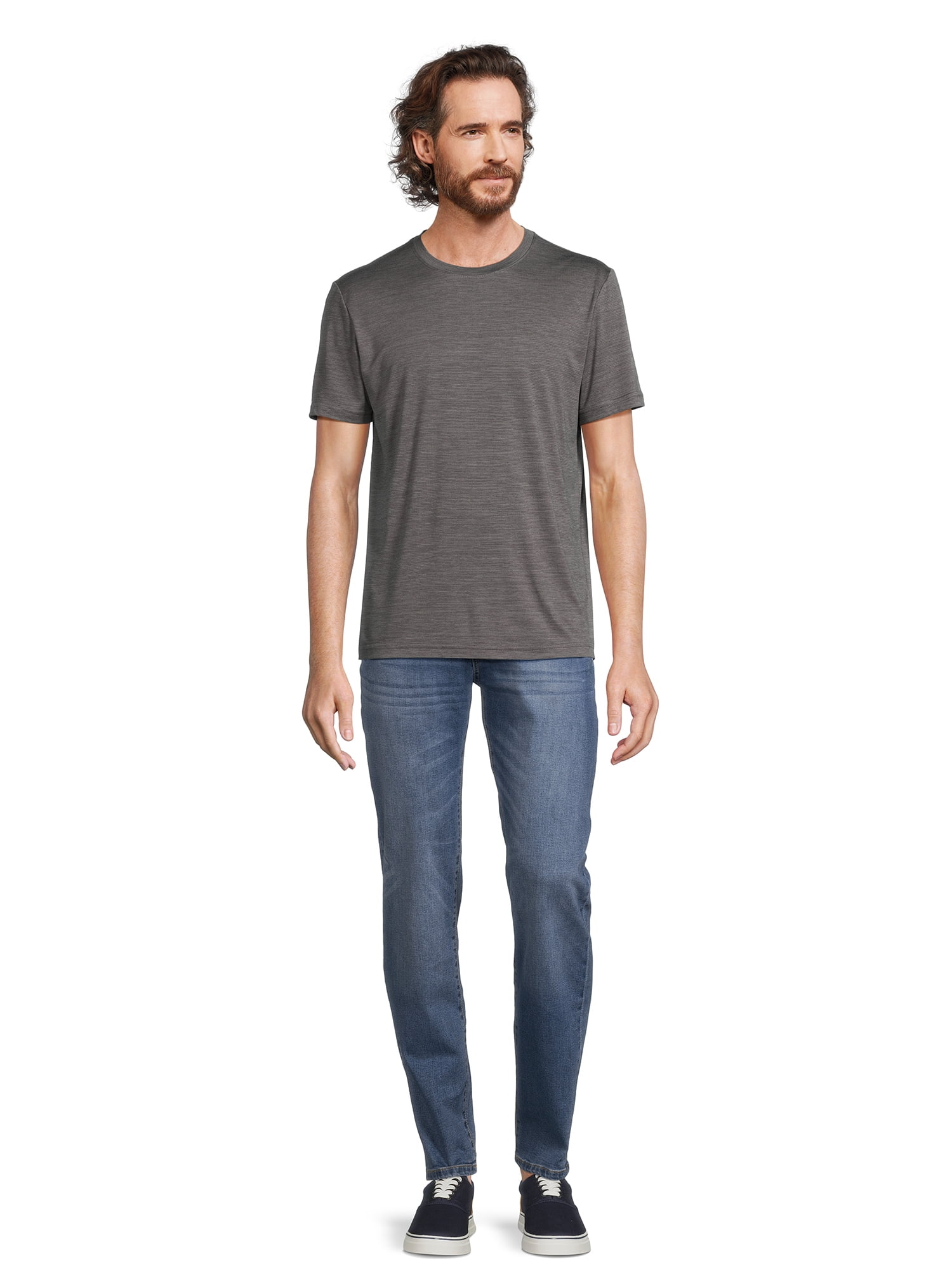 Athletic Works Men’s & Big & Tall Men’s Active Performance Jersey Tee Shirt, Sizes XS-5XL