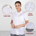 thumbnail image 3 of Elite Kitchens Apparel Professional Chef Shirts White Bulk Packs (1, X-Large), 3 of 7