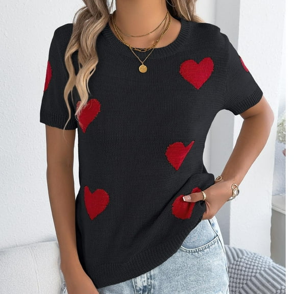 Pohista Womens Work Tops Summer Womens T Shirts Graphic Cotton Blouses for Women Dressy Casual Short Sleeve Blouse for Women Trendy my items ordered by me recently