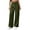 Army Green #2, variant on Womens Skinny Jegging Elastic Waist Ankle Length - Button Fly Denim Winter Blue S