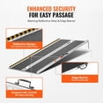 thumbnail image 4 of Portable 4ft Wheelchair Ramp,800lb Weight Capacity Aluminum Threshold Ramp for Mobility Scooters,Wheelchairs,and Handicap Access to Steps,Stairs,and Doorways, 4 of 12