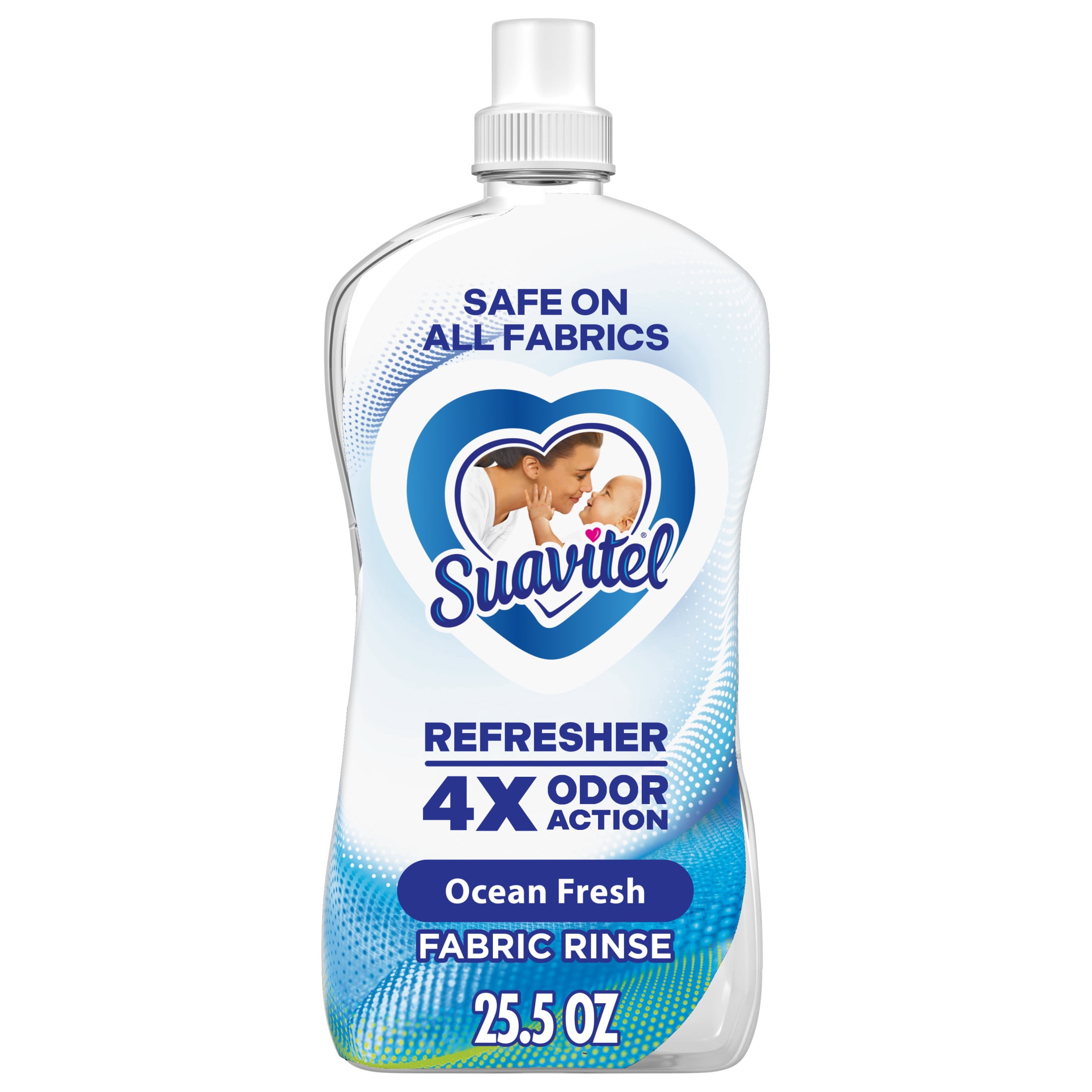 Suavitel Ultimate Freshness Laundry Bundle: Field Flowers Liquid Softener and Dryer Sheets, and Ocean Fresh Fabric Rinse