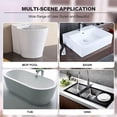 thumbnail image 4 of Wall Mounted Sink Mixer Tap G1/2 Cold Water Faucet Copper Wall Mounted Faucet Extra Wide Spout Faucet Concealed Faucet One Handle Kitchen Bathroom Faucet Wall Mount, 4 of 5