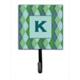 thumbnail image 1 of Carolines Treasures CJ1020-KSH4 Letter K Initial Monogram - Blue Argoyle Leash Holder Or Key Hook, 1 of 2