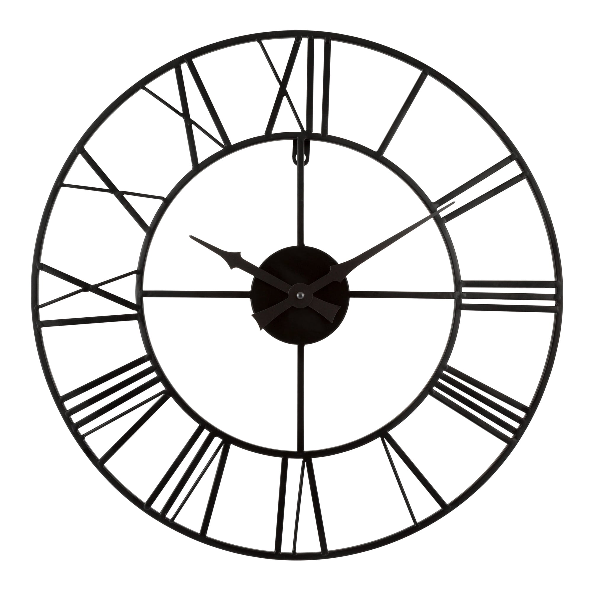 La Crosse Clock 404 3451 20 inch Metal Tower Quartz Analog Wall Clock