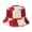 Red, variant on Fashion Black White Women Winter Bucket Hat Flat Hip-hop Plaid Autumn Grid Fashion Design Fisherman Hat Unisex Panama Bob Cap