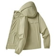 thumbnail image 4 of RYDCOT Men's UPF 50+ Sun Protection Lightweight Hoodie Performance Long Sleeve SPF UV Shirt for Fishing Running Army Green, 4 of 4