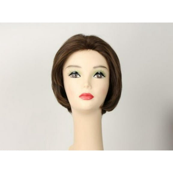 European Human Hair Freeda Wig Medium Brown With Highlights Dorothy Size S
