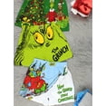 thumbnail image 5 of Dr. Seuss How The Grinch Stole Christmas Men's Button Fly Boxer Shorts MF22BX55, 5 of 7