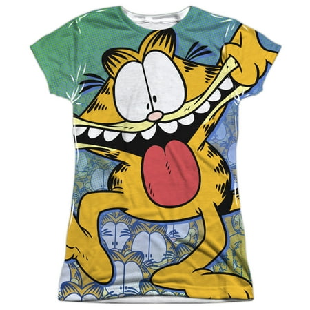 Garfield Goofy Face Juniors Sublimation Shirt