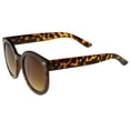 thumbnail image 3 of Womens Retro Oversize Horn Rimmed P3 Round Sunglasses 52mm UV400 Lenses, 3 of 4