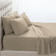 thumbnail image 3 of Bare Home  Polar Fleece Deep Pocket Sheet Set Sand Split King, 3 of 4
