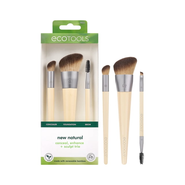 Set de brochas de maquillaje EcoTools Natural Conceal, Enhance y Sculpt