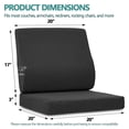 thumbnail image 6 of Shinnwa Recliner Cushion with Lumbar Support Pillow Egg Crate Foam Reduce Fatigue Extra Large Seat Cushion with Back Support for Elderly, Black, 6 of 7