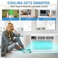thumbnail image 5 of 8000 BTU Air Conditioner Window Unit, 3-In-1 Window AC Unit Cooler, Dehumidifier & Fan with Timer, Remote Control & Installation Kit, Cooling Rooms Up to 450 Sq. Ft, 115V/60Hz, White & Grey, 5 of 7