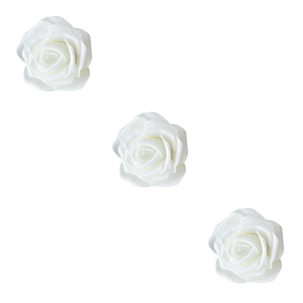 Paquete de 50 flores artificiales Cateissary espuma Rosa flor falsa fiesta de boda Type4 NO4