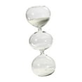 thumbnail image 4 of Adorno de reloj de arena de tres niveles, herramienta de gestión del tiempo, adorno de reloj de arena pequeño Arena blanca, 4 of 9