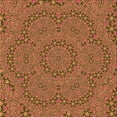 thumbnail image 1 of Ahgly Company Indoor Square Patterned Orange Gold Area Rugs, 4' Square, 1 of 6