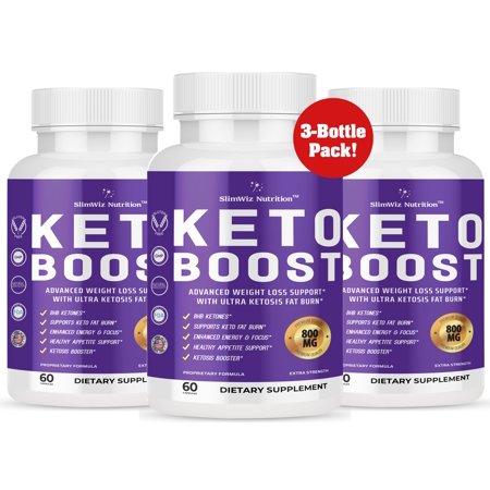 3-Pack Keto Boost Keto Pills For Rapid Ketosis Induction For Optimal Fat Burning & Weight Loss, Quick Results - 1 Bottle