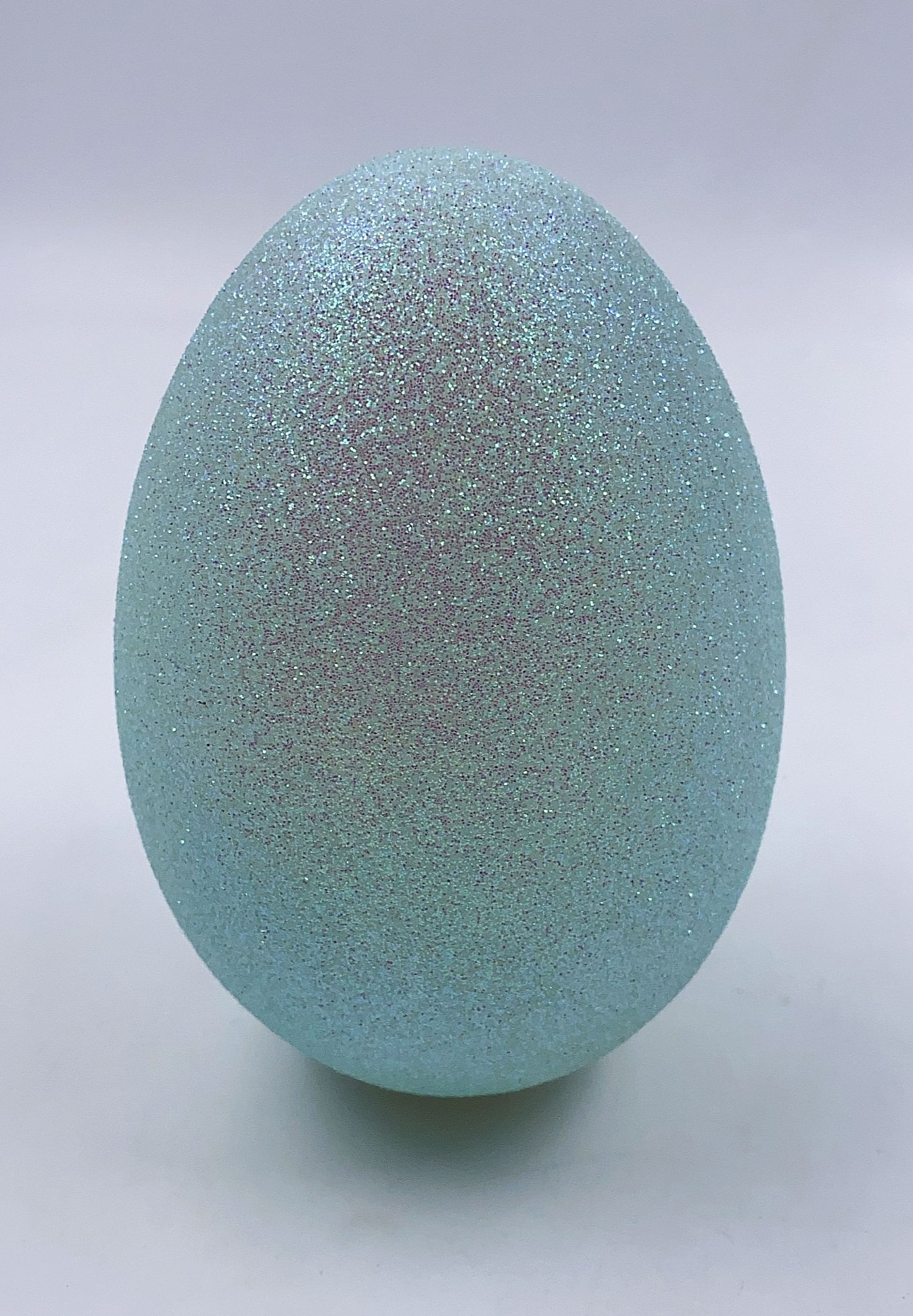 Way To Celebrate Easter 5-inch Height Blue Glitter Plastic Egg Indoor Decor
