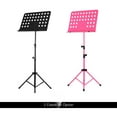 thumbnail image 2 of Portable Metal Music Stand Detachable Musical Instruments for Piano Violin Guitar Sheet Music Black, 2 of 7