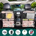 thumbnail image 5 of Pink school supplies pattern background Car Seat Back Kick Protectors,165 Pack Kick Mats with Storage Pockets for Vehicles to Protect from Dirt, Mud & Scratches, 5 of 5