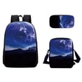 thumbnail image 1 of Agiferg 3D Sky Pattern School Bag Breathable Travel Outdoor Multifunctional Bag 3PC, 1 of 1