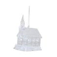 thumbnail image 2 of Casa de Navidad luminosa, decoración navideña, modelo de pueblo pequeño, adorno colgante de vacaciones, escultura de cabaña para fiesta, interior, oficina Estilo C, 2 of 8