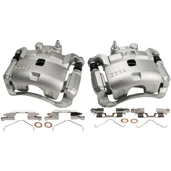 Front Brake Caliper Set 2 Piece - Compatible with 2012 - 2018 Nissan Versa 1.6L 4-Cylinder 2013 2014 2015 2016 2017