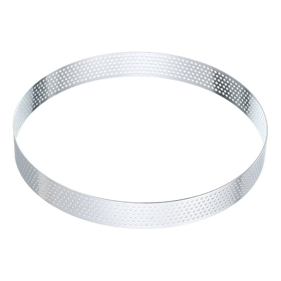 Uxcell Stainless Steel Cake Rings 6.7" Round Perforated Metal Circle Baking Dessert Mousse Cake Ring Non Stick