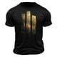 thumbnail image 1 of Camisa Casual de Cuello de la Tripulación de la Impresión de la Selva de Manga Corta Top Ligero de Poliéster para los Hombres, Camiseta de Manga Corta para el Uso Diario de Primavera Verano, 1 of 9