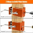 thumbnail image 4 of Cabinet Clamps, Cabinet Installation Clamps Easy to Operate Cabinetry Clamps Cabinet Face Frame Clamps Adjustable Cabinet Tools with Two Side Screws and Alignment Plate, 2 Packs, Orange, 4 of 6
