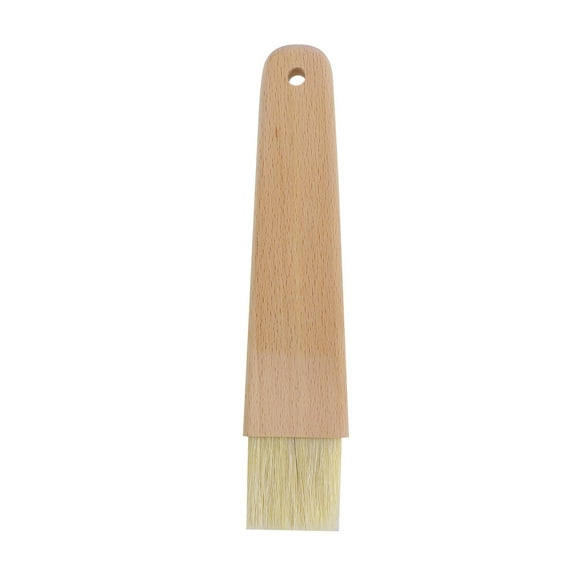 Homoyoyo Pastry Brush with Natural Boar Bristles, Water-Resistant Wooden Handle, Ideal for Baking, Cooking, and Grilling