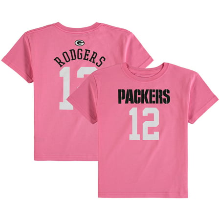 Aaron Rodgers Green Bay Packers Girls Preschool Mainliner Player Name & Number T-Shirt - (Aaron Rodgers The Best)