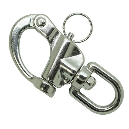 Tylaska Snap Shackles - Scuba Choice 9cm SS Swivel Snap Shackles Quick Release Bail Rigging