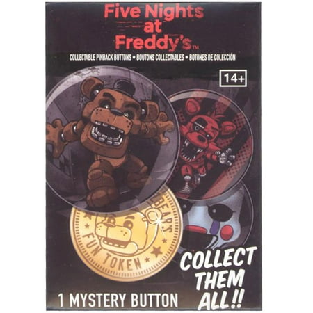 - Funko Collectible Pinback Buttons - Five Nights at Freddy's - PACK (1 Mystery Pin)