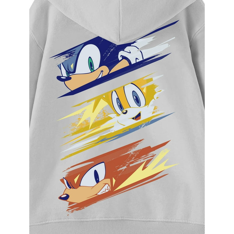 Sonic DS, Boys Graphic Print Long Sleeve Hoodie, Sizes 4-18 Sonic DS, Boys Graphic Print Long Sleeve Hoodie, Sizes 4-18