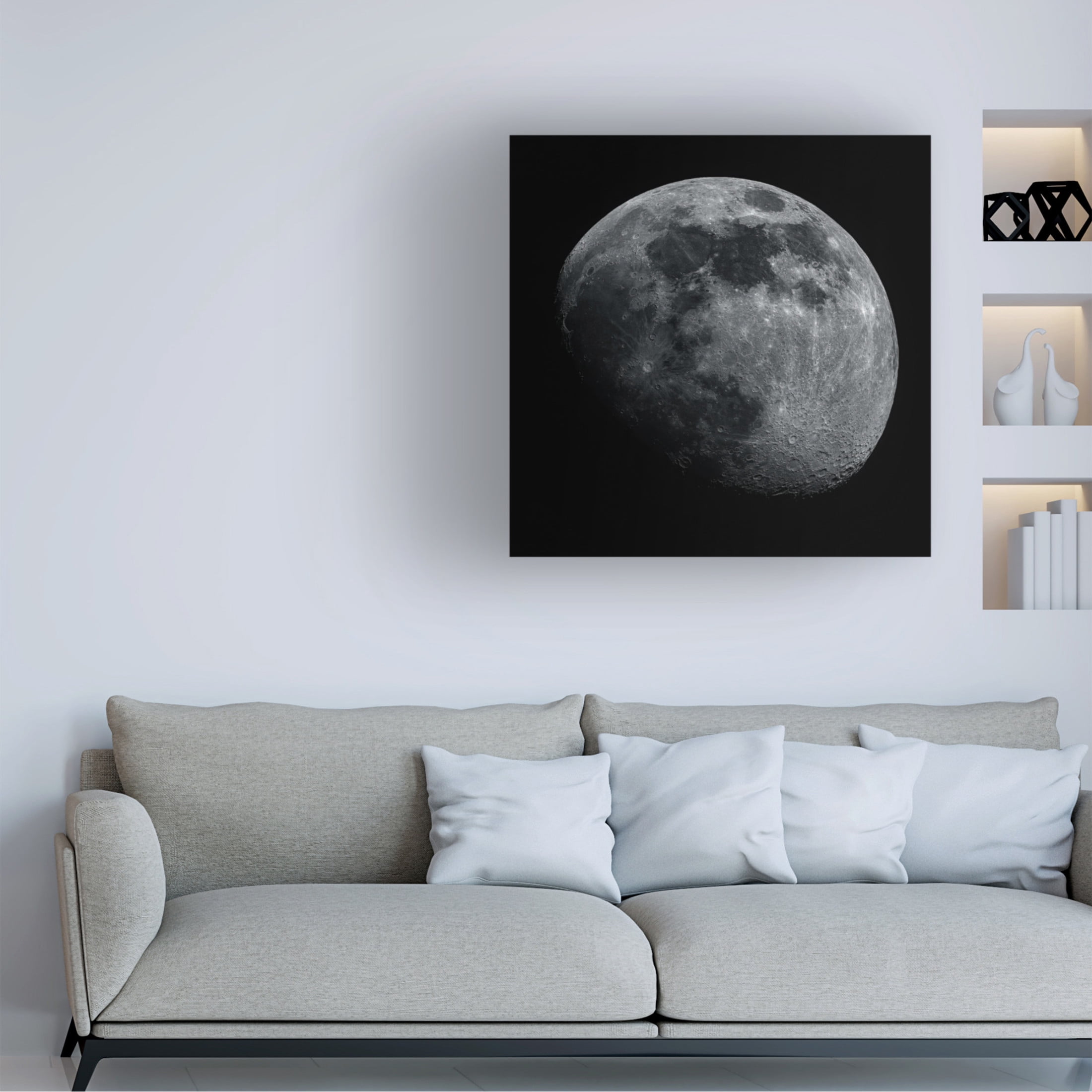 Trademark Fine Art Michael Kalika The Moon Canvas Wall Art