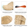 thumbnail image 3 of NORTIV 8 Mens Desert Military Combat Tactical Work Boots Hiking Motorcycle Boots, 3 of 7