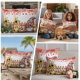 thumbnail image 5 of Pink Gnomes Fall Outdoor Waterproof Pillow Covers, Thanksgiving Pumpkin Sunflower Eucalyptus Decorative Square Throw Pillowcase Sofa Cushion Sham for Patio/Couch/Chair, 24"x24" 2 Pack, 5 of 8