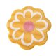 thumbnail image 1 of Alfombra de piso de flores de fibra superfina suave, alfombra antideslizante absorbente de agua, alfombra de baño, alfombras para puerta (amarillo), 1 of 8