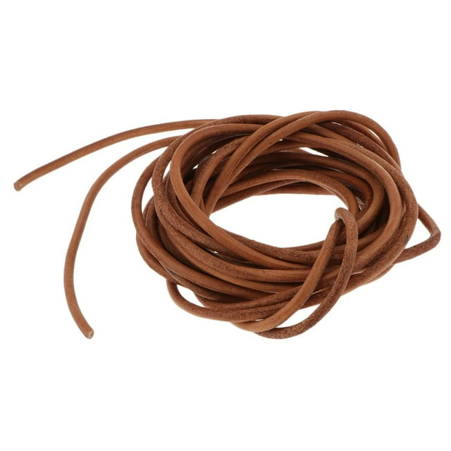 Cordón de gamuza de 5 metros, cordón de cuero sintético, cuerda para pulseras y collares. 4 mm