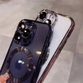 thumbnail image 5 of 15 Pro Max Luxury Electroplate Bumper Magsafe Magnetic Transparent Phone Case For iPhone 15 14 13 12 11 Pro Max Shockproof Cover, 5 of 5