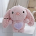 thumbnail image 3 of Pink Long-Eared Plush Bunny Keychain, Furry Rabbit Bag Charm, Compact Stuffed Doll Accessory, Cute Mini toy for Backpacks, Purses and Small Gift Givers, Adorable Bag Ornament with, 3 of 8