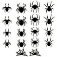 thumbnail image 2 of JASKFLY Spider Wall Sticker Halloween LED Flashing Window Wall Sticker Decoration Light with Adhesive Back,Home Decor|Plastic,B, 2 of 8