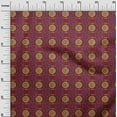 thumbnail image 2 of oneOone Polyester Lycra Fabric Leaves & Floral Block Print Fabric By Yard 56 Inch Wide, 2 of 4