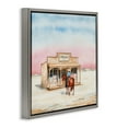 thumbnail image 4 of Stupell Industries Cowgirl at Desert Shop Fashion Painting Gray Floater Framed Canvas Art Print Wall Art, 18 x 18, 4 of 10